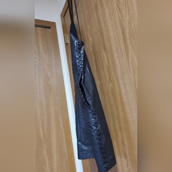 Free People We The Free Free People Slip Into Something Faux Leather Mini Dress - Picture 4 of 10